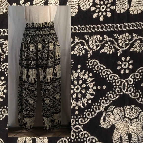 Boho/Gypsy/Harem style 100%cotton pants - Picture 3 of 5